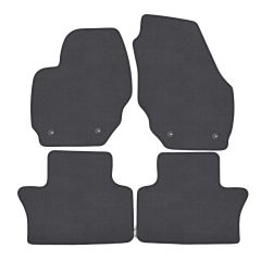 | Tapis de sol de qualité supérieure anthracite pour Volvo XC70 2008-2016 4 pcs, Ajustement Précis, Base Antidérapante, Couleur Anthracite, Avant et Arrière, Avec Attaches