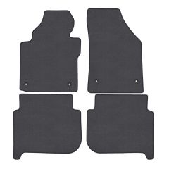 | Tapis de sol de qualité supérieure anthracite pour VW Touran 2011-2015 4 pcs, Ajustement Précis, Base Antidérapante, Couleur Anthracite, Avant et Arrière, Avec Attaches