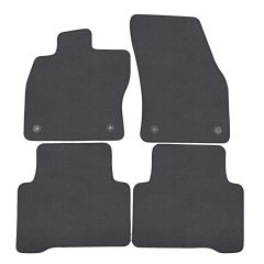 | Tapis de sol de qualité supérieure anthracite pour VW Touran depuis 2016 4 pcs, Ajustement Précis, Base Antidérapante, Couleur Anthracite, Avant et Arrière, Avec Attaches