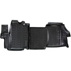 Tapis De Sol En Caoutchouc 3D Exclusive Compatible Avec Fiat Ducato 3 depuis 2012, Système de Fixation, Bord Haut, Inodore, Noir, Antidérapant, Toutes Saisons