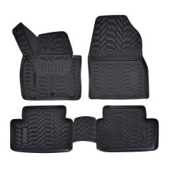 | Tapis De Sol En Caoutchouc 3D Exclusive Compatible Avec CX-30 depuis 2020, 4pcs, Système de Fixation, Bord Haut, Inodore, Noir, Antidérapant, Toutes Saisons