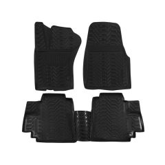 Tapis De Sol En Caoutchouc 3D Exclusive Compatible Avec Mercedes W163 1998-2005, Système de Fixation, Bord Haut, Inodore, Noir, Antidérapant, Toutes Saisons