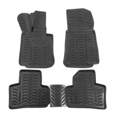 | Tapis De Sol En Caoutchouc 3D Exclusive Compatible Avec GLC X253 2015-2022, 4pcs, Système de Fixation, Bord Haut, Inodore, Noir, Antidérapant, Toutes Saisons