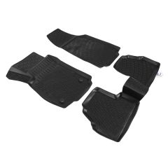 Tapis De Sol En Caoutchouc 3D Exclusive Compatible Avec Chevrolet Trax 2012-2020, Système de Fixation, Bord Haut, Inodore, Noir, Antidérapant, Toutes Saisons