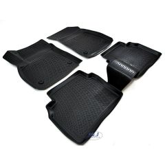 Tapis De Sol En Caoutchouc 3D Exclusive Compatible Avec Opel Insignia depuis 2017, Système de Fixation, Bord Haut, Inodore, Noir, Antidérapant, Toutes Saisons