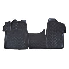 Tapis De Sol En Caoutchouc 3D Exclusive Compatible Avec Renault Master 3 2010-2024, Bord Haut, Inodore, Noir, Antidérapant, Toutes Saisons