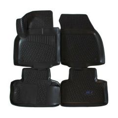 Tapis De Sol En Caoutchouc 3D Exclusive Compatible Avec Land Rover Evoque 2011-2018, Système de Fixation, Bord Haut, Inodore, Noir, Antidérapant, Toutes Saisons