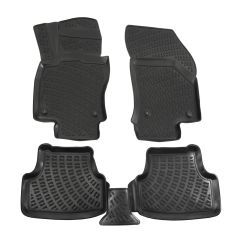 Tapis De Sol En Caoutchouc 3D Exclusive Compatible Avec Seat Arona depuis 2017, Système de Fixation, Bord Haut, Inodore, Noir, Antidérapant, Toutes Saisons