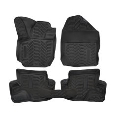 | Tapis De Sol En Caoutchouc 3D Exclusive Compatible Avec Jimny depuis 2019 4pcs, Système de Fixation, Bord Haut, Inodore, Noir, Antidérapant, Toutes Saisons