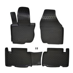 Tapis De Sol En Caoutchouc 3D Exclusive Compatible Avec Toyota RAV4, RAV-4 2006-2012, Système de Fixation, Bord Haut, Inodore, Noir, Antidérapant, Toutes Saisons