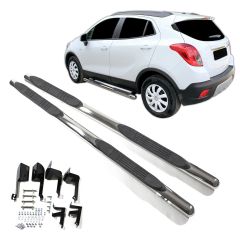 Tubes Marche-Pieds Latéraux Marche Pieds Compatible Avec Opel Mokka depuis 2012, 2 pièces (droite et gauche), pièces d'installation et de fixation
