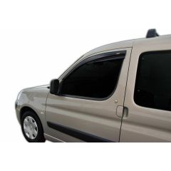 Deflecteurs d'air Déflecteurs de Vent Compatible Avec Peugeot Partner 1996-2008, Noir, Aérodynamique, Fixation par Ruban adhésif double face 3M