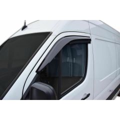 Deflecteurs d'air Déflecteurs de Vent Compatible Avec Volkswagen Crafter 2006-2017, Noir, Aérodynamique, Fixation par Ruban adhésif double face 3M