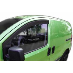 Deflecteurs d'air Déflecteurs de Vent Compatible Avec Peugeot Bipper 2007-2019, Noir, Aérodynamique, Fixation par Ruban adhésif double face 3M