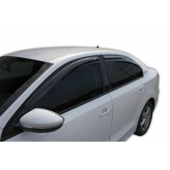 Deflecteurs d'air Déflecteurs de Vent Compatible Avec Volkswagen Jetta 2011-2018, Noir, Aérodynamique, Fixation par Ruban adhésif double face 3M