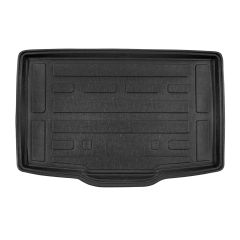 Tapis De Coffre Sur Mesure Pour  Fiat 500L 2012-2022, Noir, Antidérapant, Bord Haut, Toutes Saisons, Adapté Animaux de Compagnie