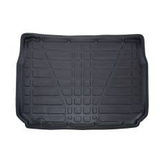 Tapis De Coffre Sur Mesure Pour  Peugeot 208 2012-2019, Noir, Antidérapant, Bord Haut, Toutes Saisons, Adapté Animaux de Compagnie