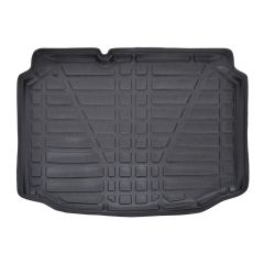 Tapis De Coffre Sur Mesure Pour  Seat Leon 2012-2020, Noir, Antidérapant, Bord Haut, Toutes Saisons, Adapté Animaux de Compagnie
