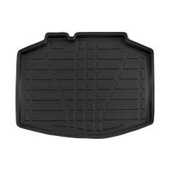 Tapis De Coffre Sur Mesure Pour  Seat Ibiza 5 depuis 2017, Noir, Antidérapant, Bord Haut, Toutes Saisons, Adapté Animaux de Compagnie