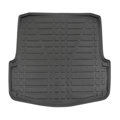 Tapis De Coffre Sur Mesure Pour  Skoda Octavia 2 Break 2004-2012, Noir, Antidérapant, Bord Haut, Toutes Saisons, Adapté Animaux de Compagnie