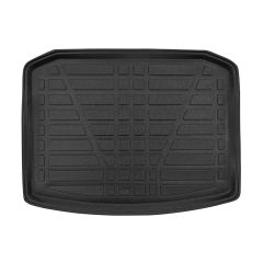 Tapis De Coffre Sur Mesure Pour  Skoda Karoq 2WD depuis 2018, Noir, Antidérapant, Bord Haut, Toutes Saisons, Adapté Animaux de Compagnie
