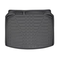 Tapis De Coffre Sur Mesure Pour  Skoda Scala depuis 2019, Noir, Antidérapant, Bord Haut, Toutes Saisons, Adapté Animaux de Compagnie