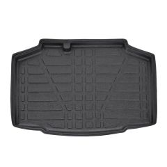 Tapis De Coffre Sur Mesure Pour  Skoda Kamiq depuis 2019, Noir, Antidérapant, Bord Haut, Toutes Saisons, Adapté Animaux de Compagnie