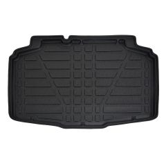 | Tapis De Coffre Sur Mesure Pour Fabia 4 depuis 2021, (Htb. 5 porte berlina), Noir, Antidérapant, Bord Haut, Toutes Saisons, Adapté Animaux de Compagnie