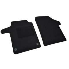 | Tapis De Sol Noir Velours Sur Mesure Pour Mercedes SLK R170 1996-2004 2 pcs, Ajustement Précis, Base Antidérapante, Renforcée Dans la Zone de la Pédale, Avant et Arrière, Avec Attaches
