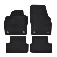 | Tapis De Sol Noir Velours Sur Mesure Pour VW Taigo depuis 2021 4 pcs, Ajustement Précis, Base Antidérapante, Renforcée Dans la Zone de la Pédale, Avant et Arrière, Avec Attaches