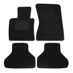 | Tapis De Sol Noir Velours Sur Mesure Pour BMW X5 F15 2013-2018 4 pcs, Ajustement Précis, Base Antidérapante, Renforcée Dans la Zone de la Pédale, Avant et Arrière, Avec Attaches