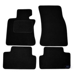 Tapis De Sol Noir Velours Sur Mesure Pour Bmw 6 Serie E63 2004-2010, Ajustement précis, Base Antidérapante, Renforcée Dans la Zone de la Pédale