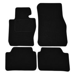 | Tapis De Sol Noir Velours Sur Mesure Pour Bmw X1 E84 2009-2014 4 pcs, Ajustement Précis, Base Antidérapante, Renforcée Dans la Zone de la Pédale, Avant et Arrière, Avec Attaches