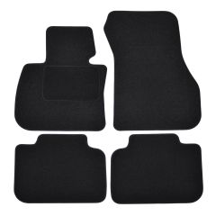 | Tapis De Sol Noir Velours Sur Mesure Pour BMW X2 F39 2018-2023 4 pcs, Ajustement Précis, Base Antidérapante, Renforcée Dans la Zone de la Pédale, Avant et Arrière, Avec Attaches