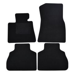 | Tapis De Sol Noir Velours Sur Mesure Pour BMW X7 G07 depuis 2019 4 pcs, Ajustement Précis, Base Antidérapante, Renforcée Dans la Zone de la Pédale, Avant et Arrière, Avec Attaches