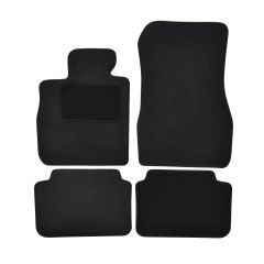 | Tapis De Sol Noir Velours Sur Mesure Pour BMW 8 G16 Grand Coupe depuis 2020 4 pcs, Ajustement Précis, Base Antidérapante, Renforcée Dans la Zone de la Pédale, Avant et Arrière, Avec Attaches