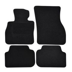 | Tapis De Sol Noir Velours Sur Mesure Pour Mini Clubman F54 depuis 2016 4 pcs, Ajustement Précis, Base Antidérapante, Renforcée Dans la Zone de la Pédale, Avant et Arrière, Avec Attaches
