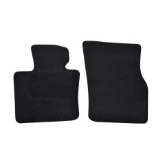 | Tapis De Sol Noir Velours Sur Mesure Pour Mini Cooper depuis 2014 2 pcs, Ajustement Précis, Base Antidérapante, Renforcée Dans la Zone de la Pédale, Avant et Arrière, Avec Attaches