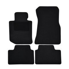 | Tapis De Sol Noir Velours Sur Mesure Pour BMW 4 G26 Grand coupe depuis 2021 4 pcs, Ajustement Précis, Base Antidérapante, Renforcée Dans la Zone de la Pédale, Avant et Arrière, Avec Attaches