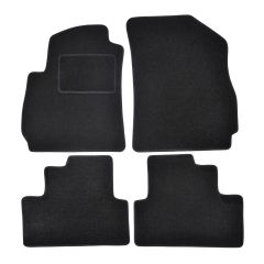 | Tapis De Sol Noir Velours Sur Mesure Pour Chevrolet Orlando 2006-2012 (5 Places) 4 pcs, Ajustement Précis, Base Antidérapante, Renforcée Dans la Zone de la Pédale, Avant et Arrière, Avec Attaches