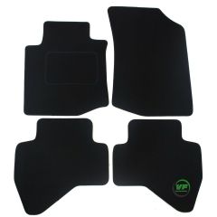 Tapis De Sol Noir Velours Sur Mesure Pour Toyota Aygo 2005-2013 4-Pcs Ohne Bef., Ajustement précis, Base Antidérapante, Renforcée Dans la Zone de la Pédale
