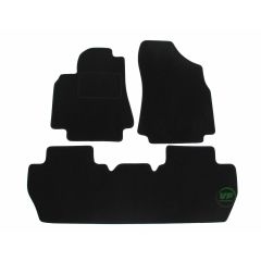 Tapis De Sol Noir Velours Sur Mesure Pour Peugeot Partner 2 2008-2018, Ajustement précis, Base Antidérapante, Renforcée Dans la Zone de la Pédale