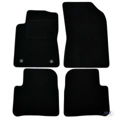 Tapis De Sol Noir Velours Sur Mesure Pour Citroen C3 2016-2023, Ajustement précis, Base Antidérapante, Renforcée Dans la Zone de la Pédale