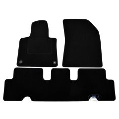 Tapis De Sol Noir Velours Sur Mesure Pour Citroen C4 Picasso 2013-2019 / C4 Spacetourer depuis 2018, Ajustement précis, Base Antidérapante, Renforcée Dans la Zone de la Pédale