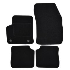 | Tapis De Sol Noir Velours Sur Mesure Pour Peugeot 2008 depuis 2020 (Électrique) 4 pcs, Ajustement Précis, Base Antidérapante, Renforcée Dans la Zone de la Pédale, Avant et Arrière, Avec Attaches