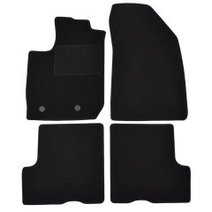Tapis De Sol Noir Velours Sur Mesure Pour Dacia Duster 2018-2024, Ajustement précis, Base Antidérapante, Renforcée Dans la Zone de la Pédale