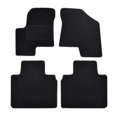 | Tapis De Sol Noir Velours Sur Mesure Pour Dongfeng Fengon iX5 depuis 2019 4 pcs, Ajustement Précis, Base Antidérapante, Renforcée Dans la Zone de la Pédale, Avant et Arrière, Avec Attaches