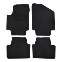 | Tapis De Sol Noir Velours Sur Mesure Pour Dongfeng Seres 3 depuis 2020 (Électrique) 4 pcs, Ajustement Précis, Base Antidérapante, Renforcée Dans la Zone de la Pédale, Avant et Arrière, Avec Attaches