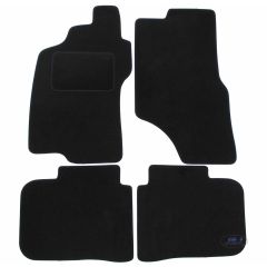 Tapis De Sol Noir Velours Sur Mesure Pour Fiat Brava 1995-2001, Ajustement précis, Base Antidérapante, Renforcée Dans la Zone de la Pédale