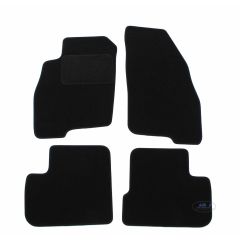 Tapis De Sol Noir Velours Sur Mesure Pour Fiat Grande Punto 2005-2018, Ajustement précis, Base Antidérapante, Renforcée Dans la Zone de la Pédale